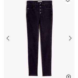 Madewell High Rise Button Front Skinny Jeans